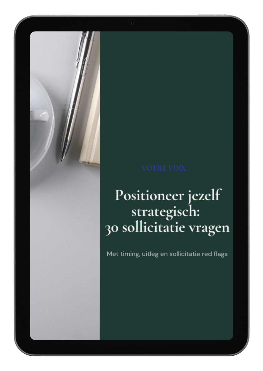 E-book guide: Positioneer jezelf strategisch met 30 sollicitatie vragen 