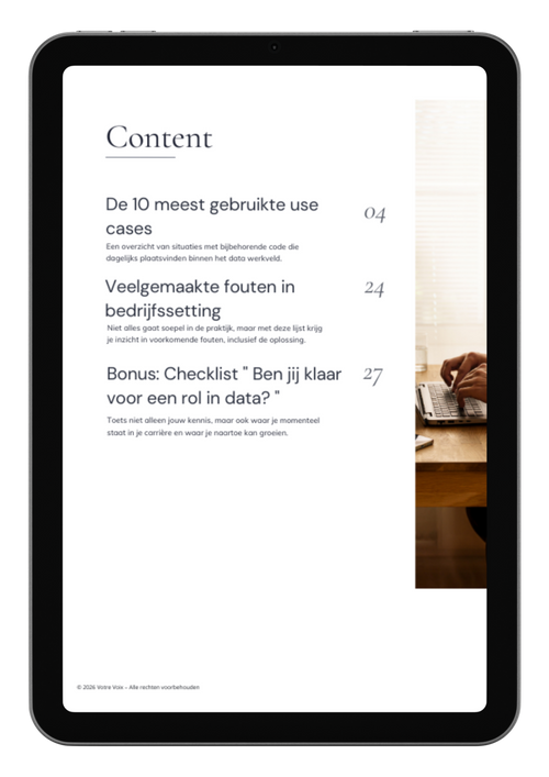 E-book guide: De meest gebruikte python codes binnen bedrijven 