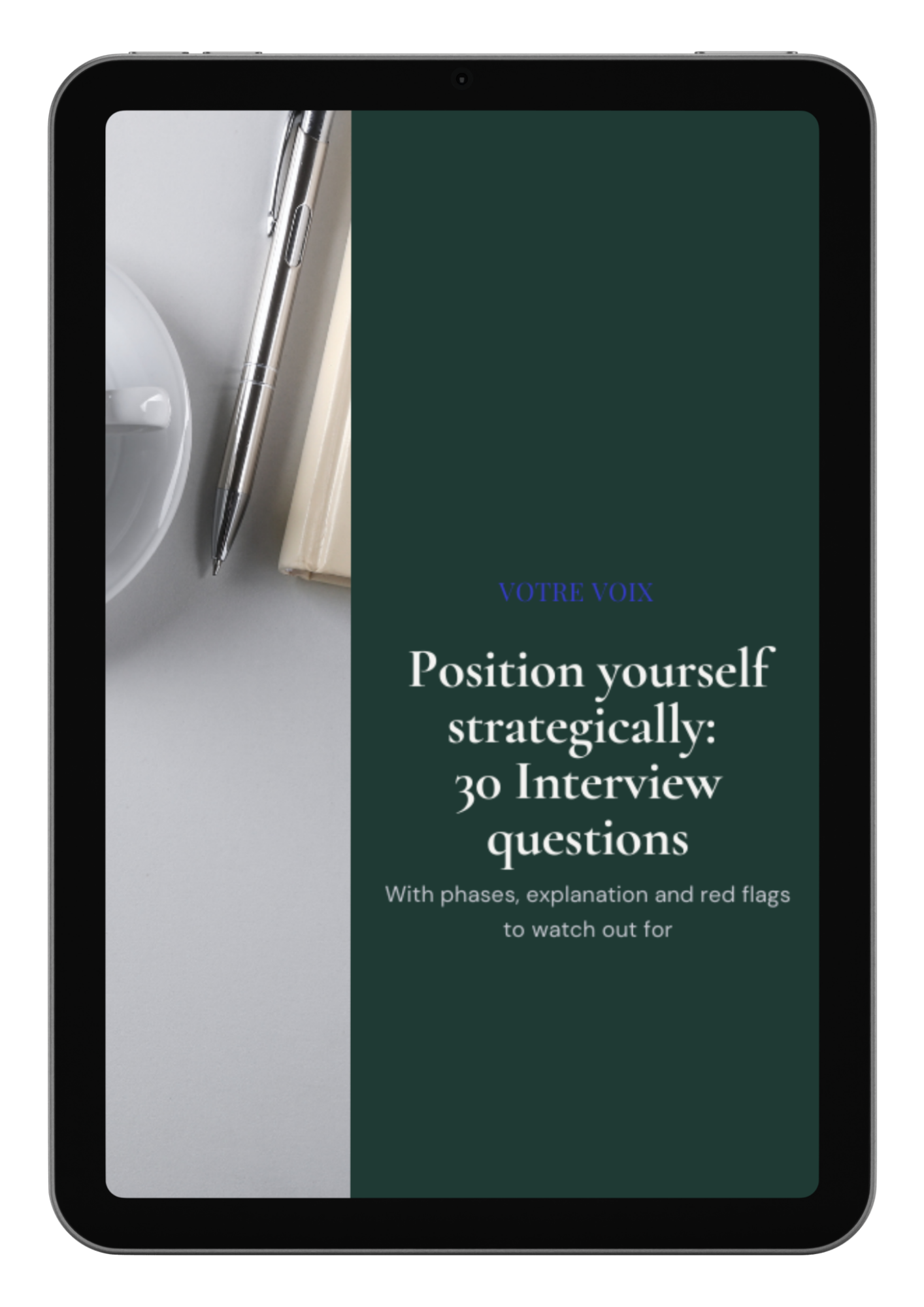E-book guide: Positioneer jezelf strategisch met 30 sollicitatie vragen 
