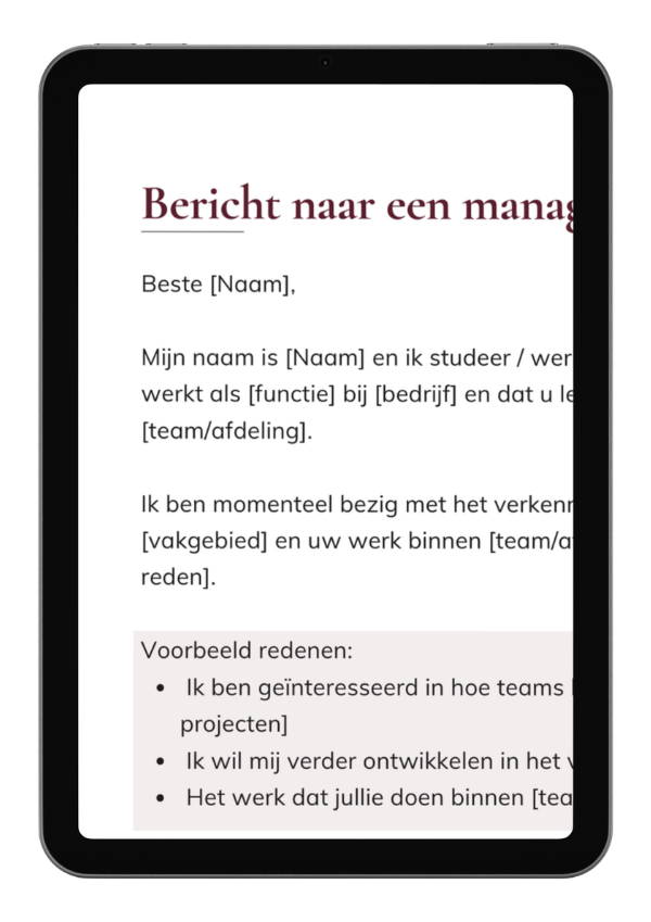 Linkedin templates voor netwerken (Gratis) 